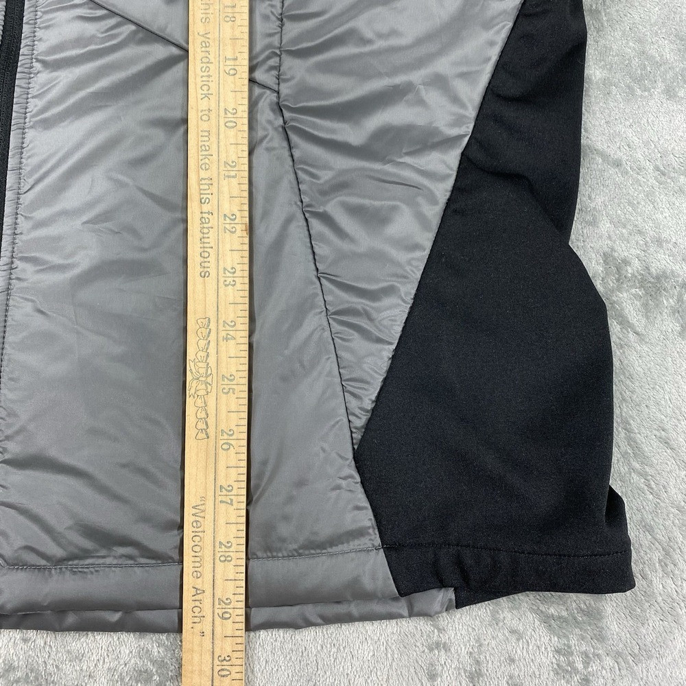 Peak Performance Alum Vest Mens Size XXL Grey Black Hybrid Hooded Puffer Running - Picture 13 of 14